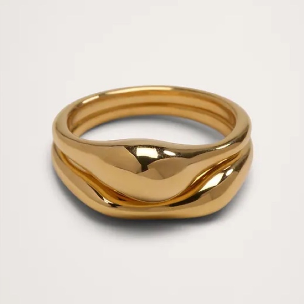BANANA REPUBLIC SCULPTED STACKING RINGS